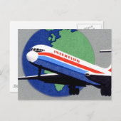 INTERFLUG - Nationale Fluggesellschaft DDR, Ostdeu Postkarte (Vorne/Hinten)