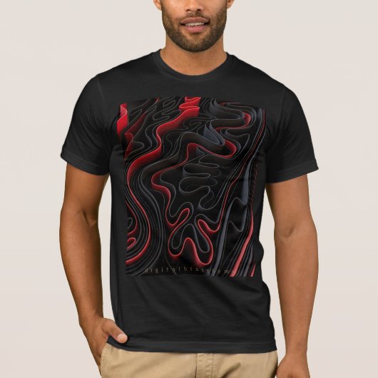 Interfold Schwarz T-Shirt (Vorderseite)