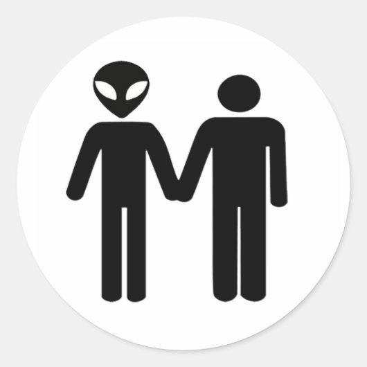 intergalaktische Einheit Runder Aufkleber (Vorderseite)