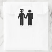 intergalaktische Einheit Runder Aufkleber (Tasche)