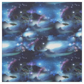 Intergalaktische Raumfahrt Stoff (Muster)