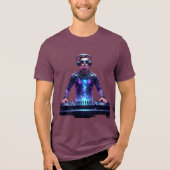 Intergalaktischer DJ – Cosmic Beats T-Shirt Tri-Blend Shirt (Vorderseite)