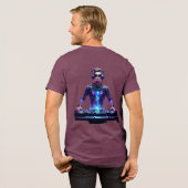 Intergalaktischer DJ – Cosmic Beats T-Shirt Tri-Blend Shirt (Rückseite voll)