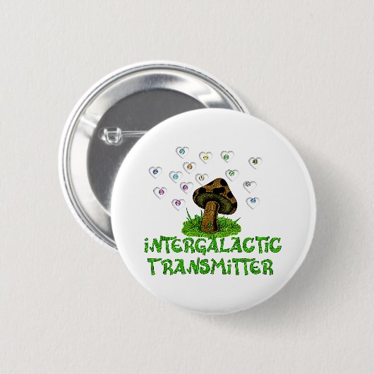 Intergalaktischer Übermittler Button (Vorne & Hinten)