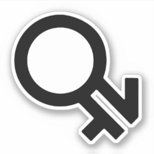 Intergender-Geschlechtssymbol Aufkleber