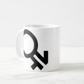 Intergender-Geschlechtssymbol Kaffeetasse (Vorderseite Links)