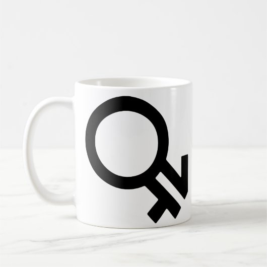 Intergender-Geschlechtssymbol Kaffeetasse (Links)