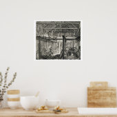 Interieur-Ansicht von John Bunyans Meeting House i Poster (Küche)