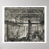 Interieur-Ansicht von John Bunyans Meeting House i Poster (Vorne)