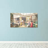 Interieur aus Ackermanns 'Arts-Repository, Lit Leinwanddruck (Insitu (Holzboden))