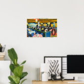 Interieur Blick auf das Riviera Restaurant Poster (Heimbüro)