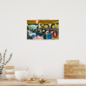 Interieur Blick auf das Riviera Restaurant Poster (Küche)