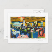 Interieur Blick auf das Riviera Restaurant Postkarte (Vorne/Hinten)