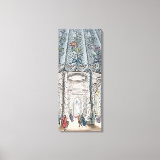 Interieur Blick auf den eleganten Musikraum Leinwanddruck (Vorderseite)