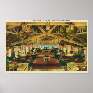 Interieur Blick auf die Canyon Hotel Lounge Poster