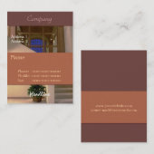 Interieur Business Card Visitenkarte (Vorne/Hinten)