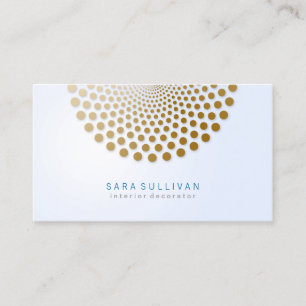 Interieur Decorator Business Card Circle Dots Moti Visitenkarte