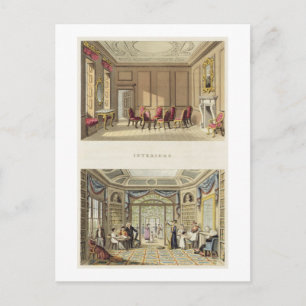 Interieur: Der alte Zedernsaal und das moderne Li Postkarte