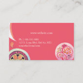 Interieur des Asian Lotus Patches Visitenkarte (Rückseite)