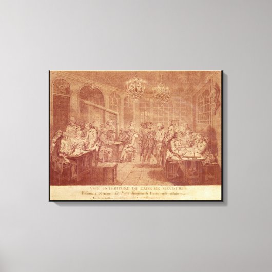 Interieur des Cafés Manouri, c.1775 Leinwanddruck (Vorderseite)