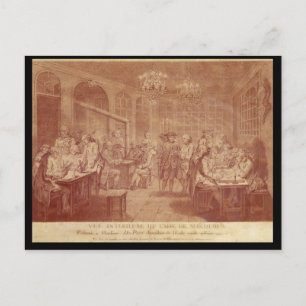 Interieur des Cafés Manouri, c.1775 Postkarte