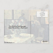 Interieur des Malers von Eugene Paul Gauguin Postkarte (Rückseite)