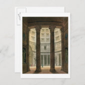 Interieur des Pantheon, Rom, aus 'Le Costume A Postkarte (Vorne/Hinten)