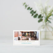 Interieur Design Foto Showcase Modernes Design Visitenkarte (Stehend Vorderseite)