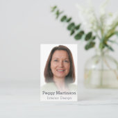 Interieur Design Mistral Foto Template Visitenkarte (Stehend Vorderseite)