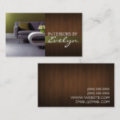 Interieur Designer Business Card Visitenkarte (Vorne/Hinten)