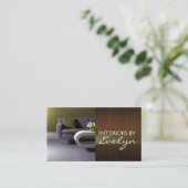 Interieur Designer Business Card Visitenkarte (Stehend Vorderseite)