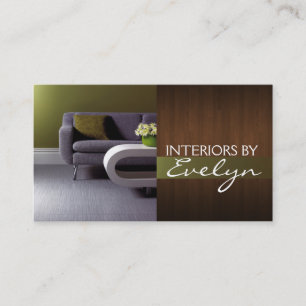 Interieur Designer Business Card Visitenkarte