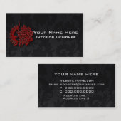 Interieur Designer Business Cards Visitenkarte (Vorne/Hinten)