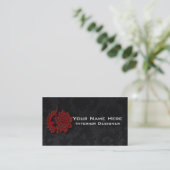 Interieur Designer Business Cards Visitenkarte (Stehend Vorderseite)