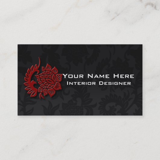 Interieur Designer Business Cards Visitenkarte (Vorderseite)