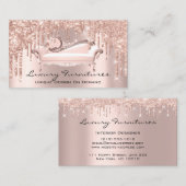 Interieur Designer Einzigartige Möbel Rose Rosa So Visitenkarte (Vorne/Hinten)