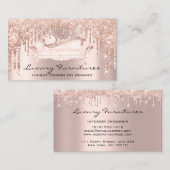 Interieur Designer Einzigartige Möbel Rose Sofa Pi Visitenkarte (Vorne/Hinten)