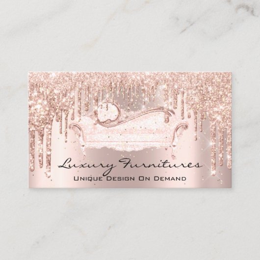 Interieur Designer Einzigartige Möbel Rose Sofa Pi Visitenkarte (Vorderseite)