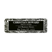 Interieur Designer Elegantes Schwarz-Weiß-Muster