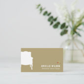 Interieur Designer Französische Sitzplatzkarte Visitenkarte (Stehend Vorderseite)