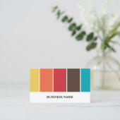 Interieur-Designer für die Farbpalette Visitenkarte (Stehend Vorderseite)