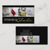 Interieur Designer Möbelgeschäft Visitenkarte (Vorne/Hinten)