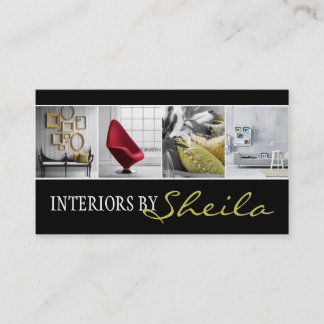 Interieur Designer Möbelgeschäft Visitenkarte
