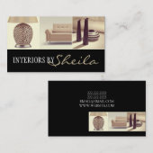Interieur Designer Möbelgeschäft Visitenkarte (Vorne/Hinten)