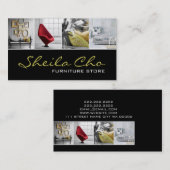 Interieur Designer Möbelgeschäft Visitenkarte (Vorne/Hinten)