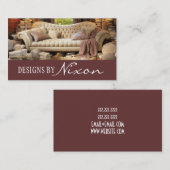 Interieur Designer Möbelgeschäft Visitenkarte (Vorne/Hinten)