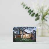 Interieur Designer Modernes Haus Visitenkarte (Stehend Vorderseite)