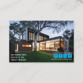 Interieur Designer Modernes Haus Visitenkarte (Rückseite)