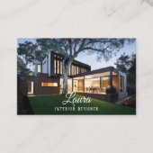 Interieur Designer Modernes Haus Visitenkarte (Vorderseite)