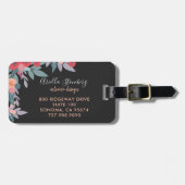 Interieur Designer Painted Blooms Gepäckmarke Gepäckanhänger (Vorderseite horizontal)
